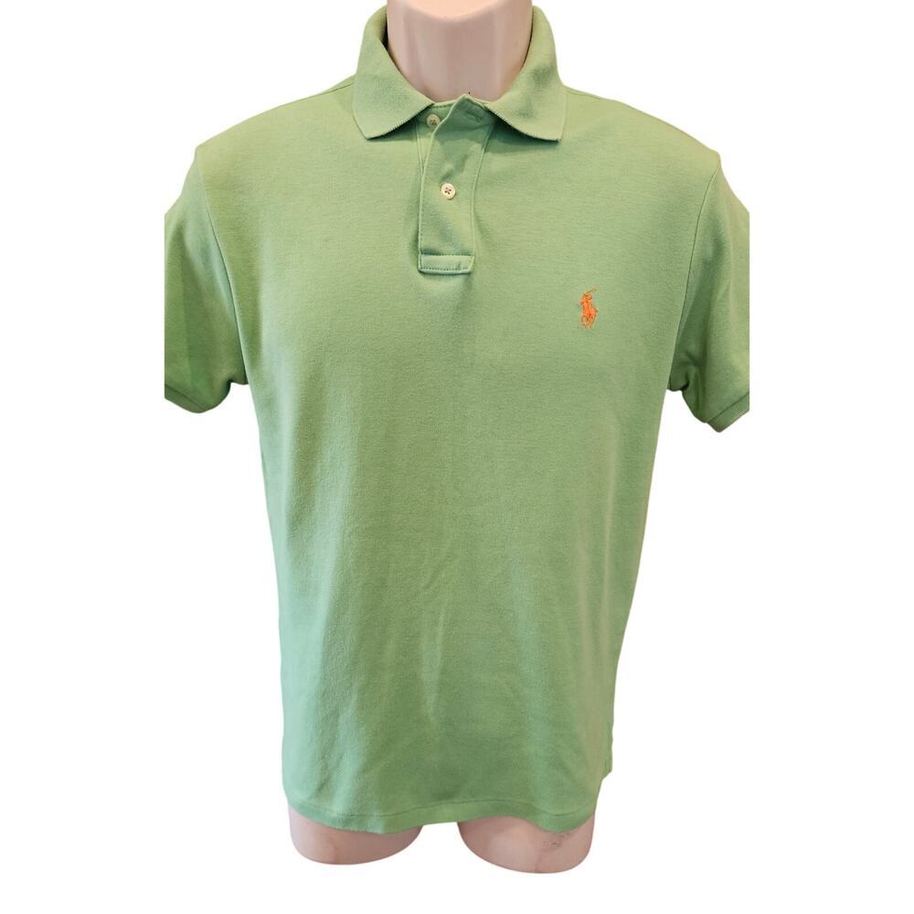 Polo Ralph Lauren Men's Custom Fit Polo Shirt in lime green S EUC casual career